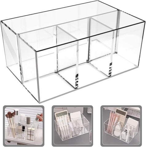 Clear Acrylic Desk Organizer Box – photo 2