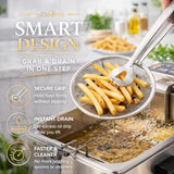Mesh Strainer Food Tongs – close-up