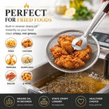 Mesh Strainer Food Tongs – in use