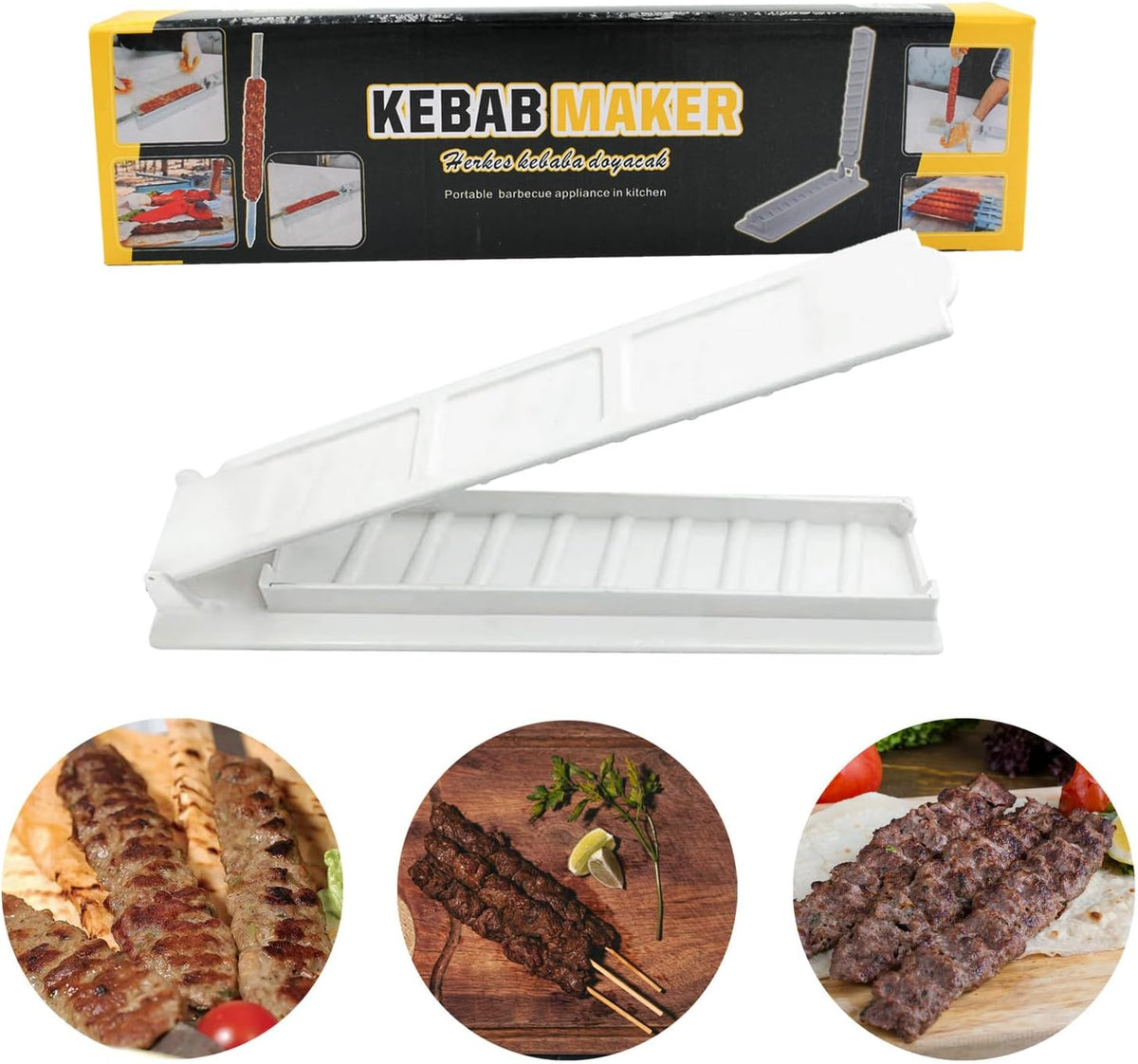 Manual Kebab Maker Mold - close-up | Qamaira UAE