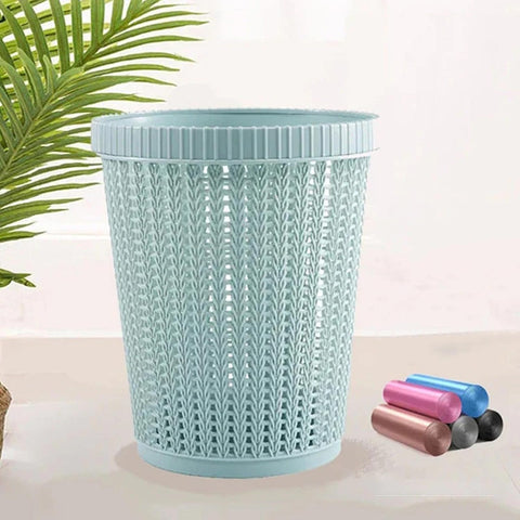Woven Pattern Waste Bin – main view