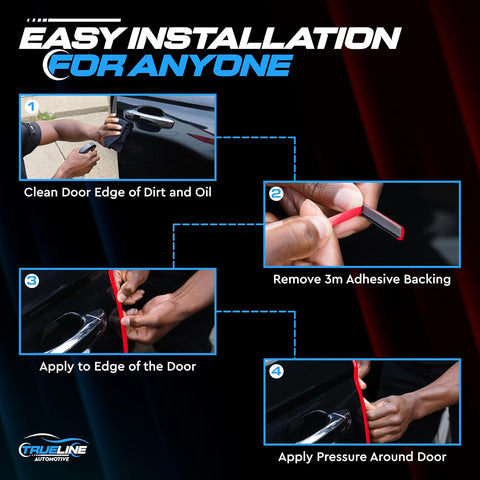 Car Door Edge Guards – front view