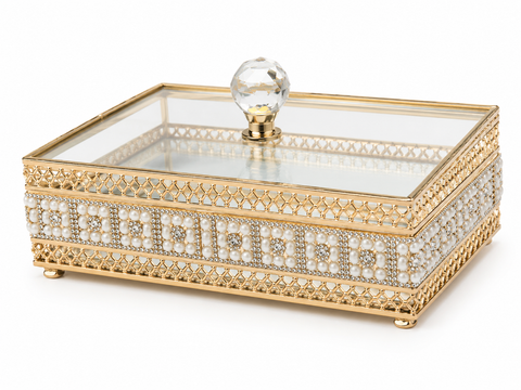 Luxury Ornate Jewelry Box – front view