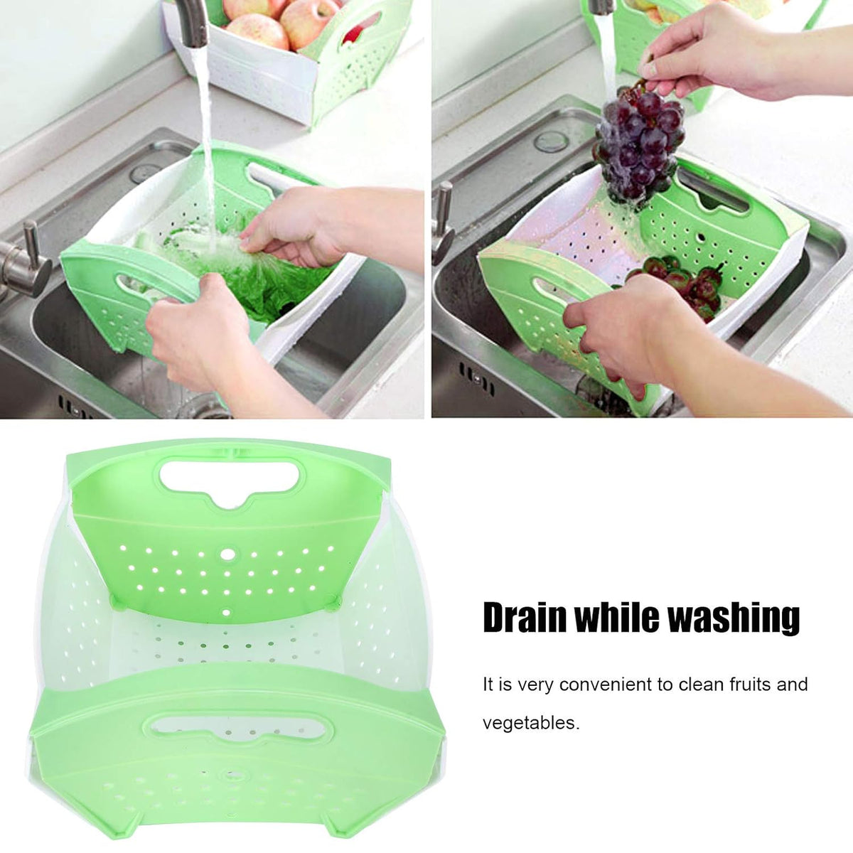Collapsible Plastic Storage Basket