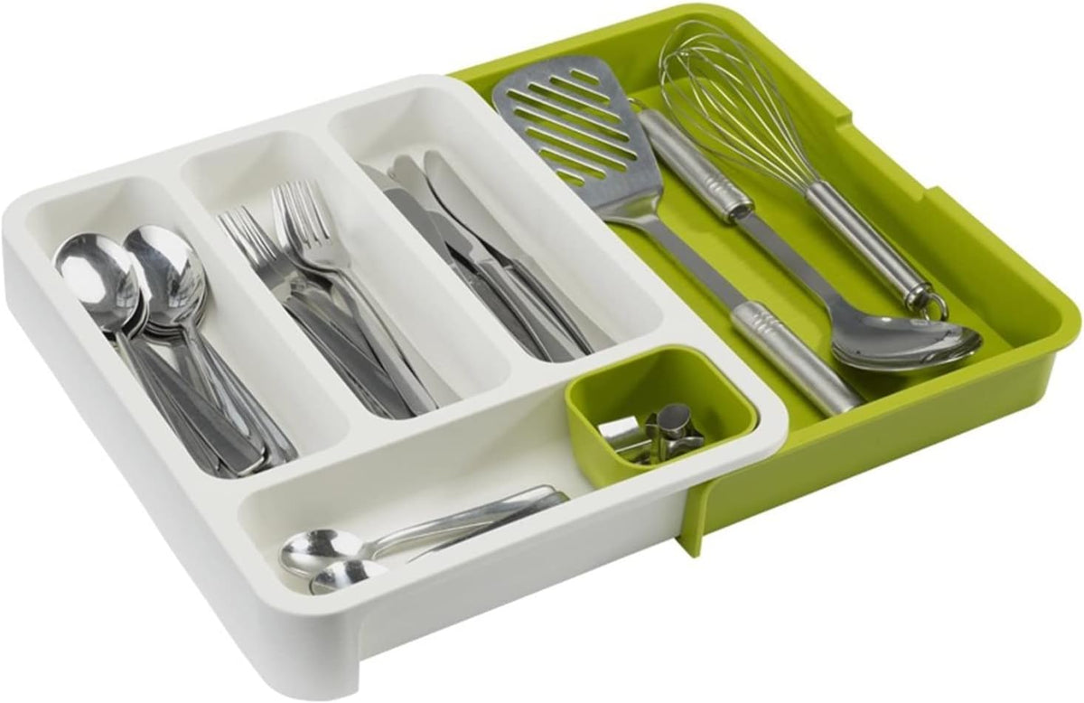Expandable cutlery drawer organizer
