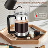 Hetai Glass Coffee Plunger – close-up