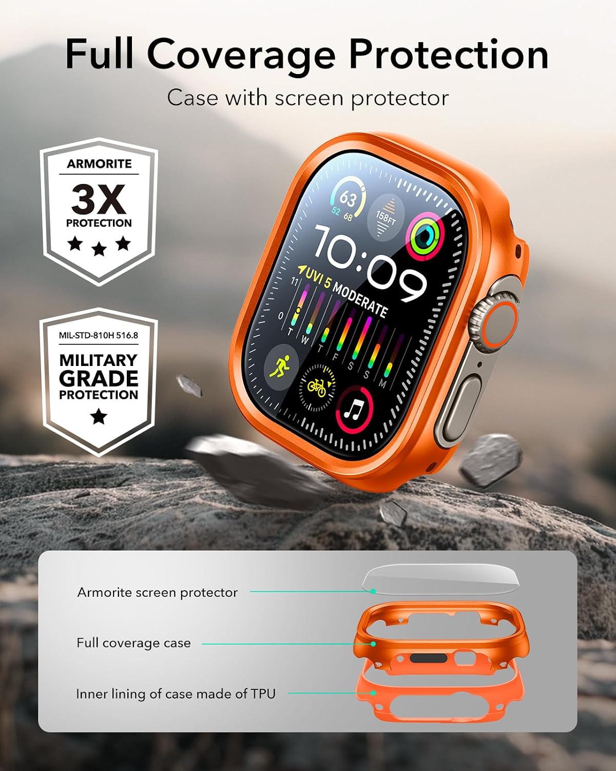 Keqiwear KW97 Ultra Smartwatch – front view
