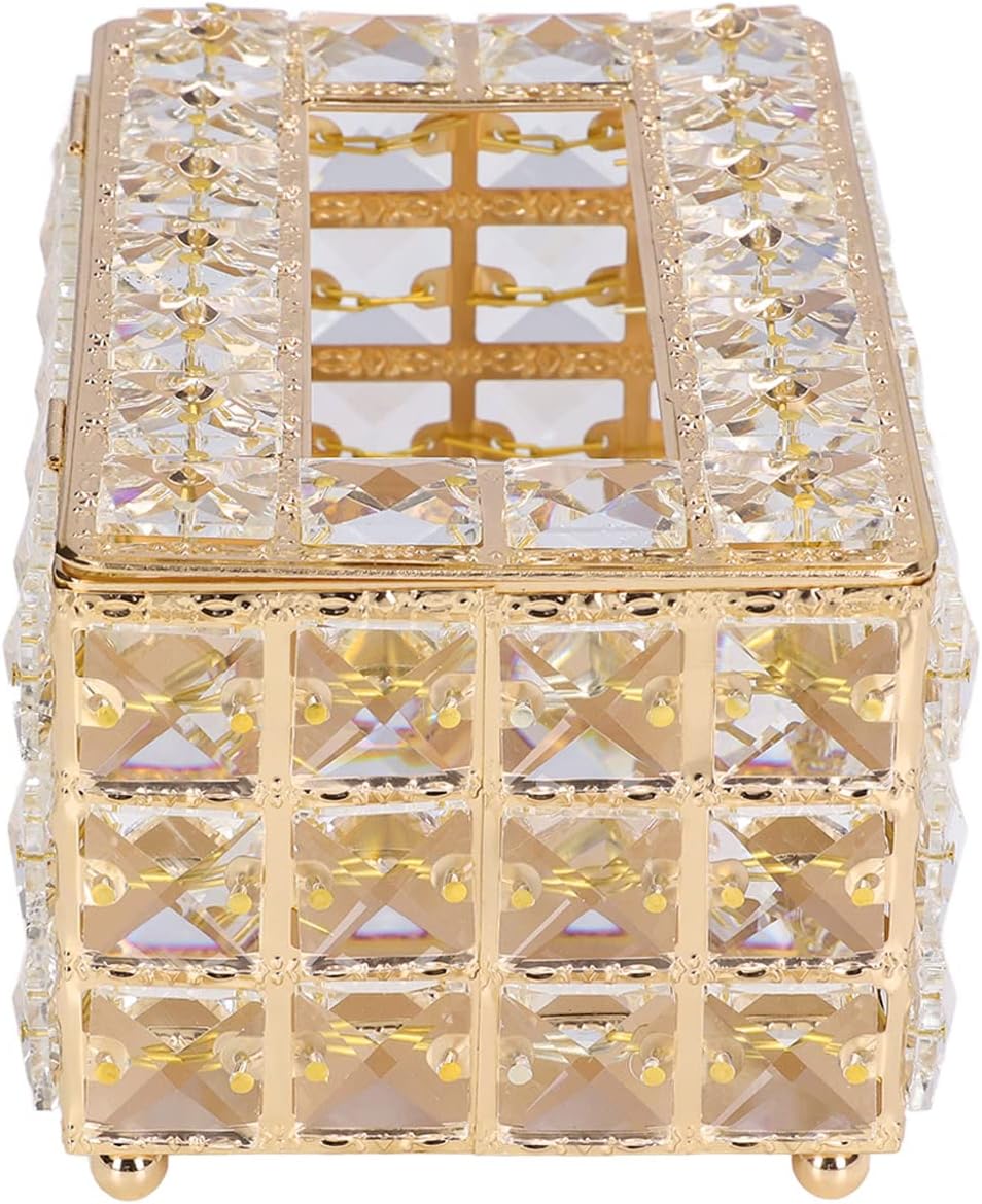 Luxury Crystal Tissue Box – front view