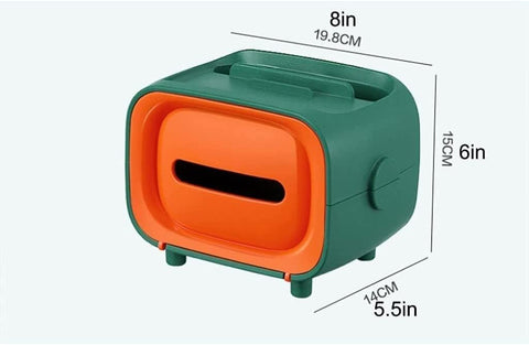 Retro TV Tissue Box – front view