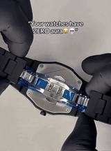 Stainless Steel Arabic Watch – close-up