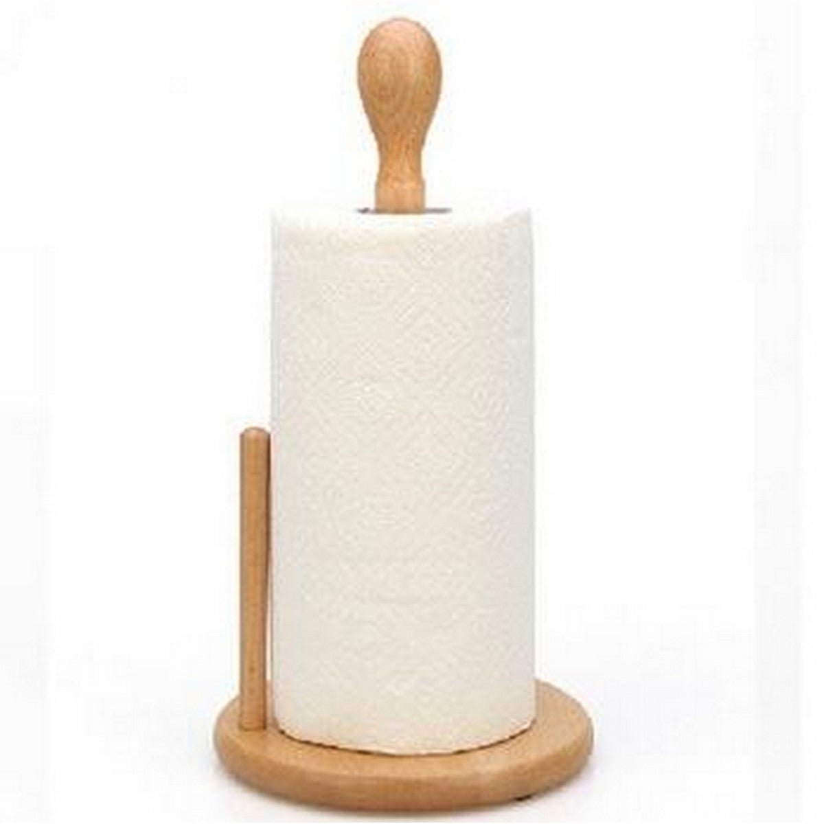 Bamboo Paper Towel Stand