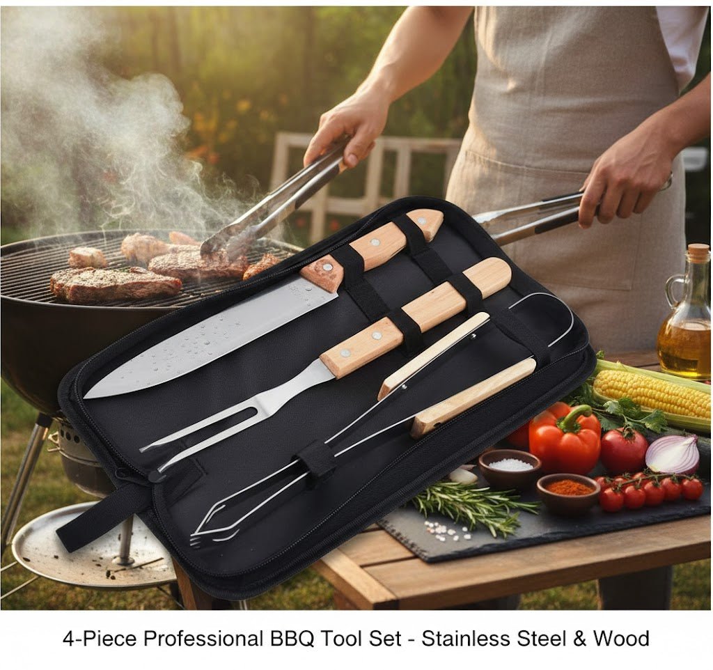 Barbecue Tools with Carry Case - front view | Qamaira UAE
