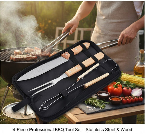 Barbecue Tools with Carry Case – front view
