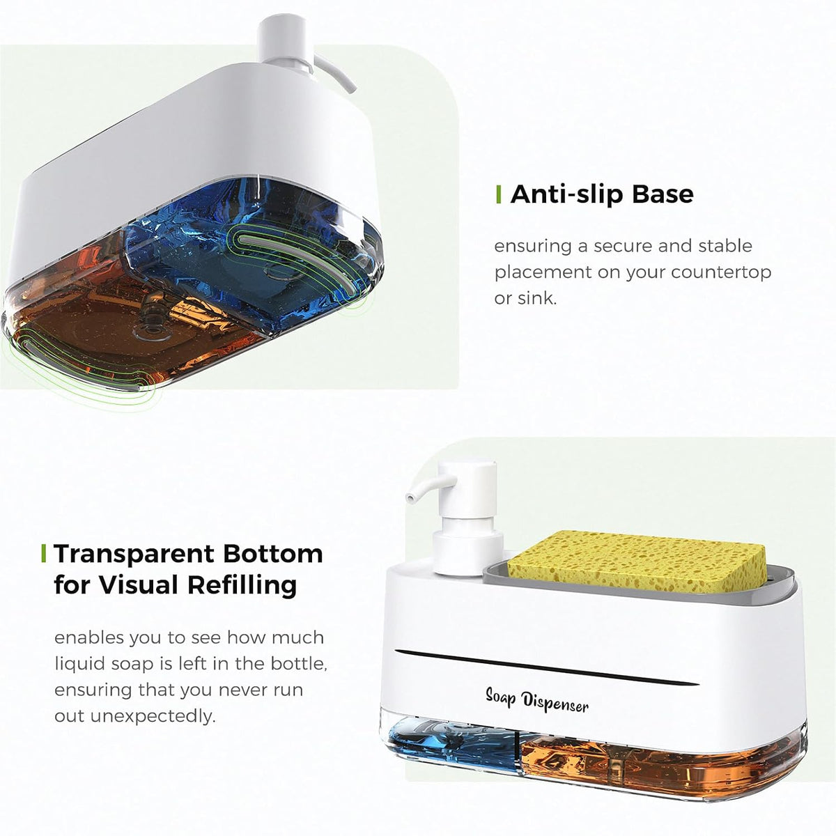 Wall-Mounted Soap Dispenser