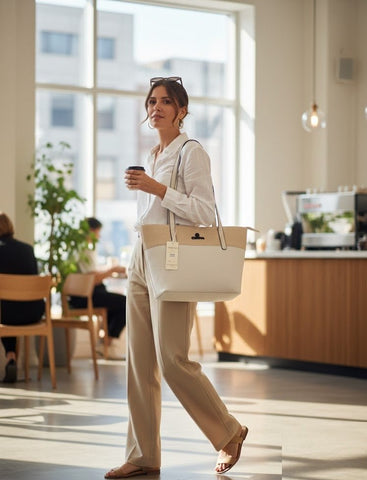 Cortina Textured Tote Bag – front view