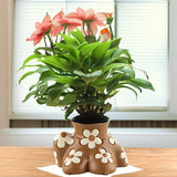 Creative Resin Body Art Flowerpot Home Decor – details