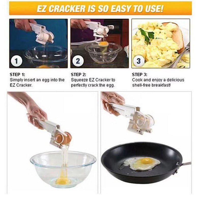Egg Shell Cracker Handheld Plastic Egg Breaker Egg Opener – front view