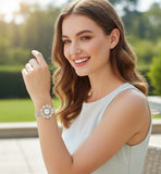 Floral Bloom Diamond Watch – front view