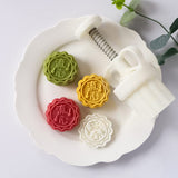 Floral Mooncake Mold Press – front view