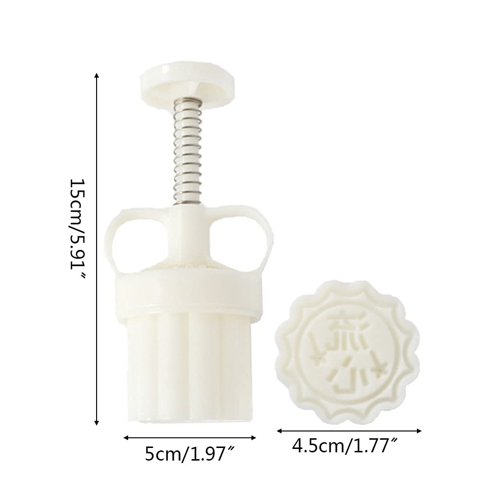 Floral Mooncake Mold Press – in use
