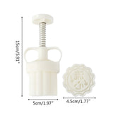 Floral Mooncake Mold Press – in use