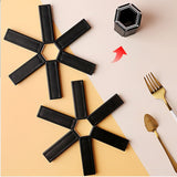 Foldable Pan Mat Sturdy Heat Resistant ABS Heat-insulated – details