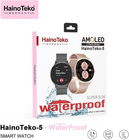 HainoTeko – 5 Amoled Smartwatch - front view