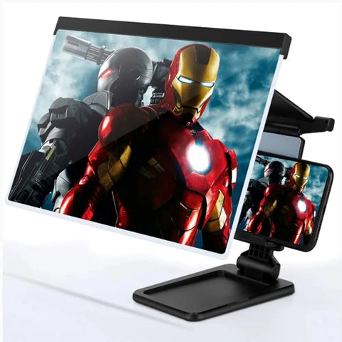 HD Phone Screen Magnifier with Foldable Stand – photo 2