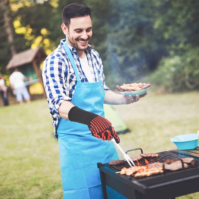 Heat Resistant BBQ Oven Gloves – details
