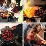 Heat Resistant BBQ Oven Gloves – front view