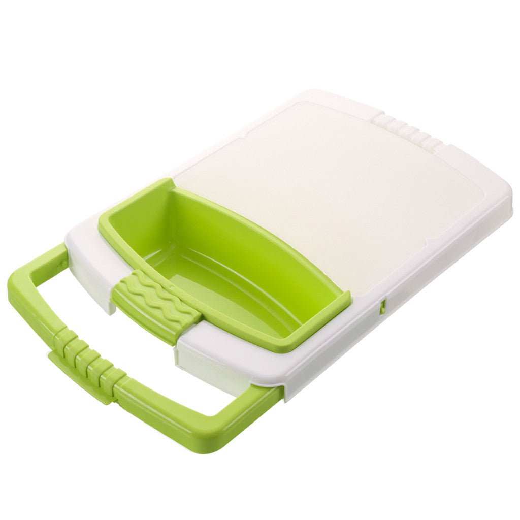 Cutting Board with Drain Basket