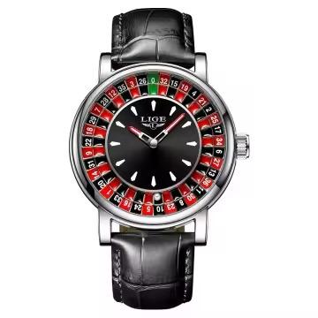 LIGE Roulette Dial Watch - front view | Qamaira UAE