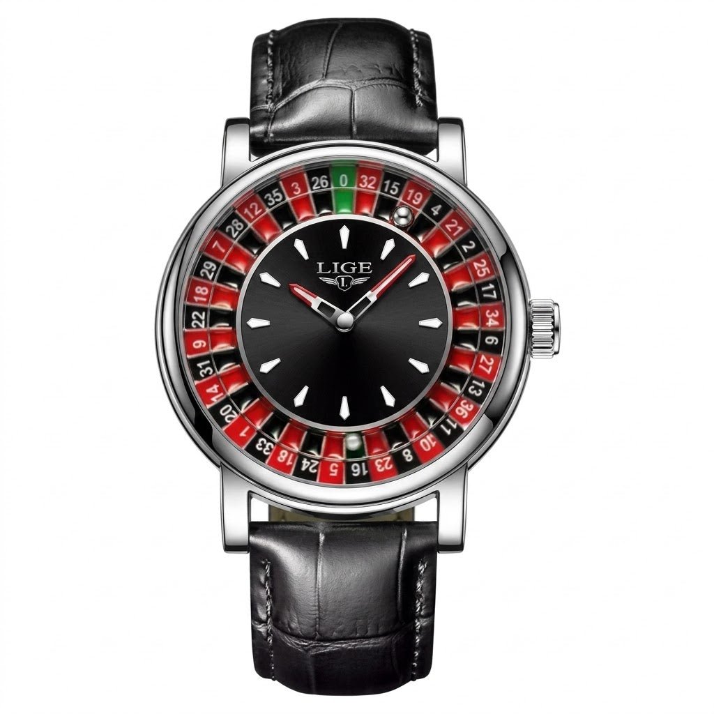 LIGE Roulette Dial Watch – in use