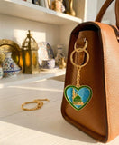 Madina Heart Shape Metal Keychain – details