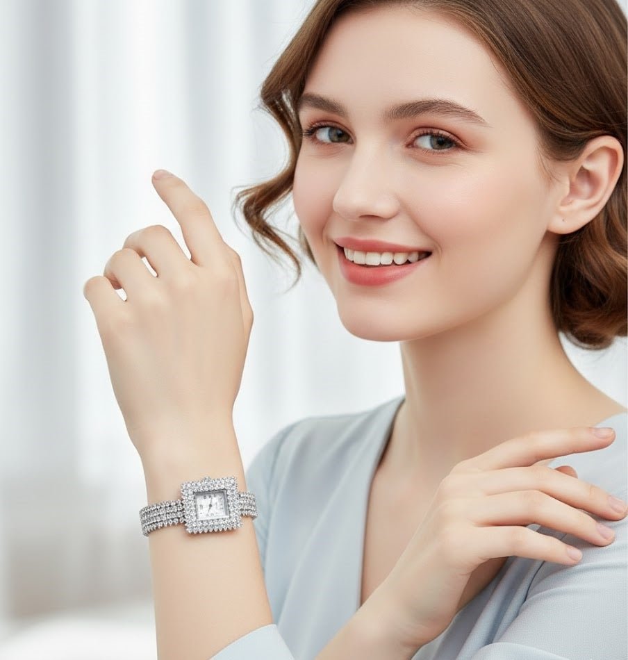 Majestic Square Ice Watch | Qamaira UAE