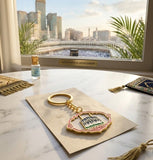 Makkah Kaaba Metal Keychain – front view