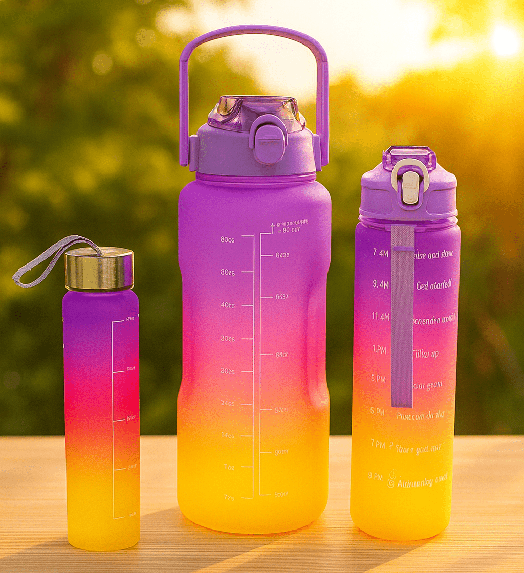 Mitchell – Gradient Measurement Water Bottles – in use