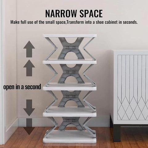 Modular Stackable Shoe Rack – front view