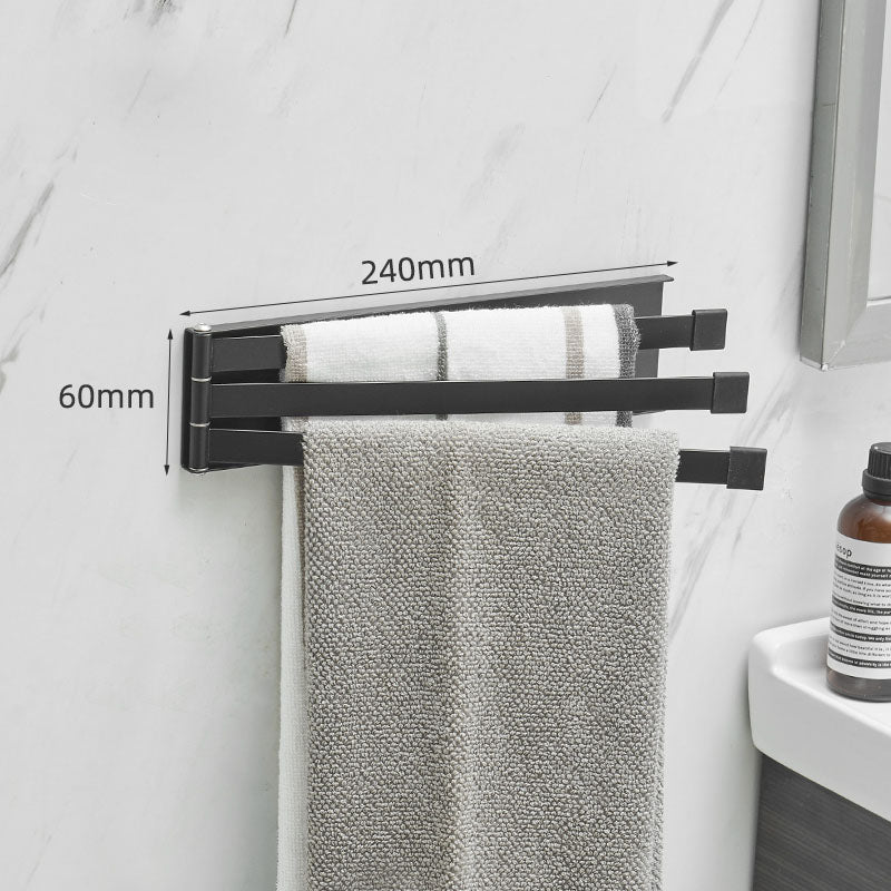 No-Drill Bathroom Towel Rack