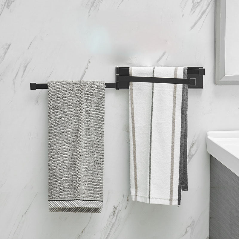 No-Drill Bathroom Towel Rack