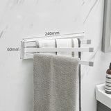 No-Drill Bathroom Towel Rack