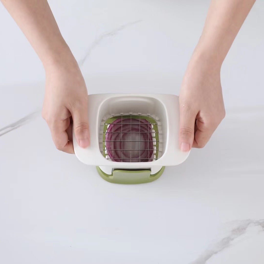 Onion Dicing Artifact French Fries Slicer Carrot Ham Slicer – in use