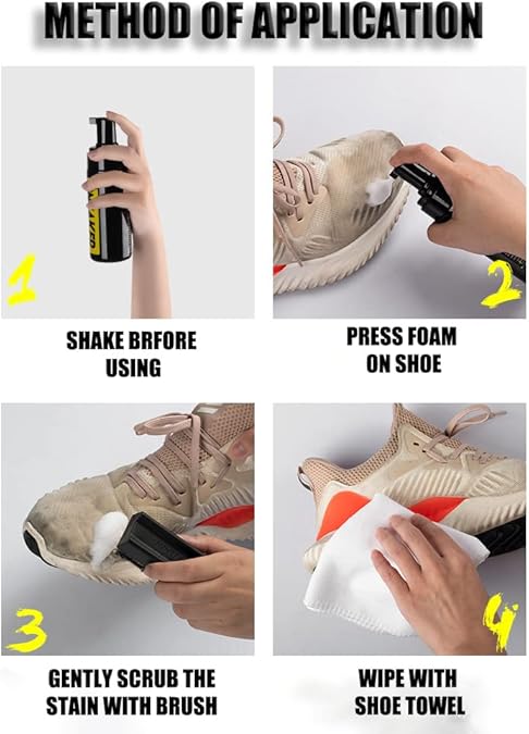 Poetry Health – Sneaker Cleaning Kit - in use