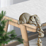 Resin Crafts Mother Love Elephant – close-up