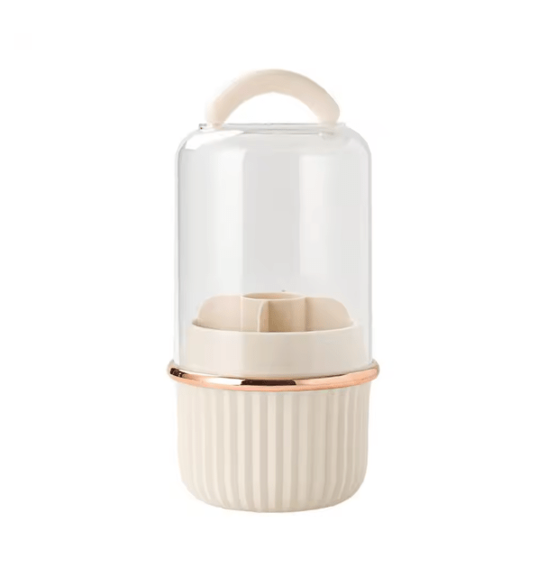 Rotating Brush Storage Bin