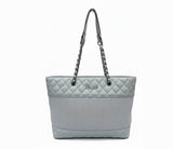 Royal Striped Tote Bag – front view