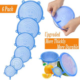 Silicone Stretch Lids With Bowl (Pack of 6) – close-up