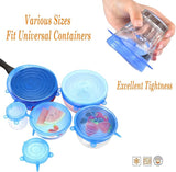 Silicone Stretch Lids With Bowl (Pack of 6) – in use