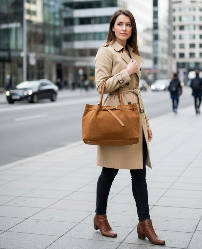Slouchy Suede Totes – close-up