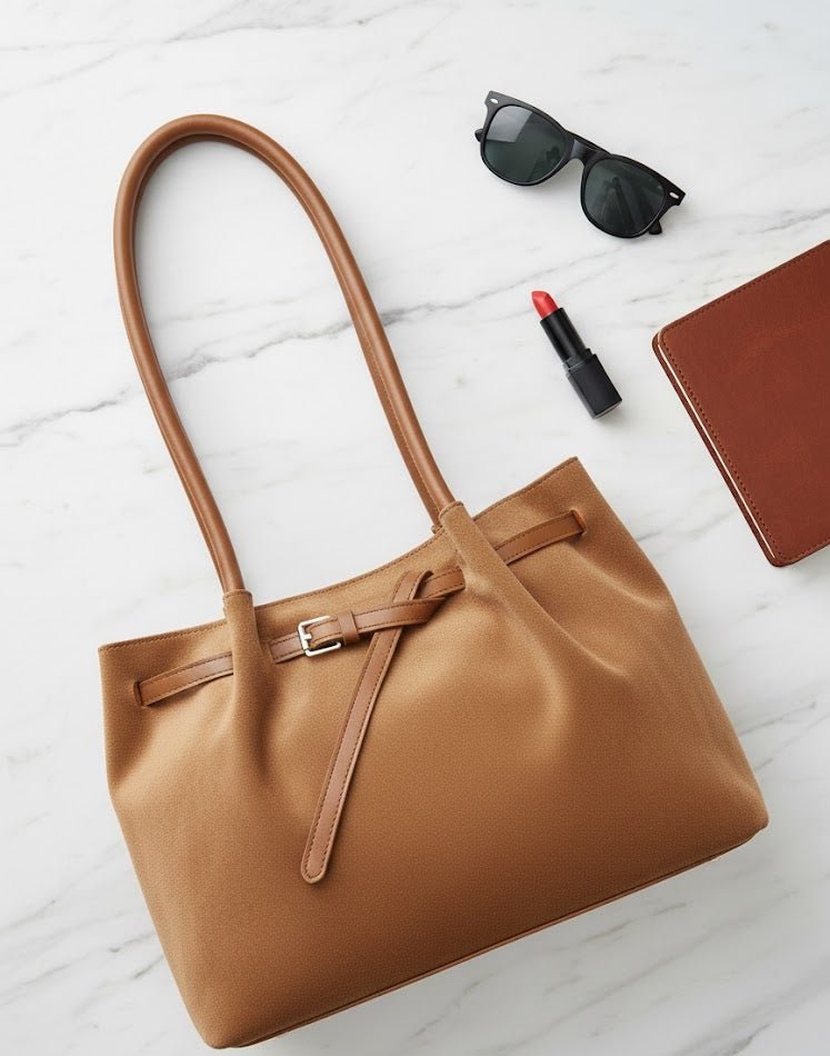 Slouchy Suede Totes – in use